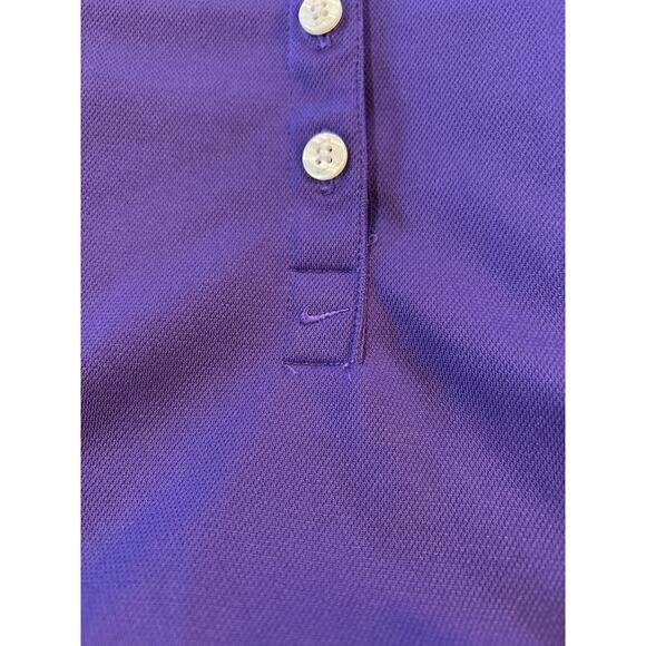 Nike Golf Dri-Fit Women’s L Sleeveless Polo Lot of 2 Teal & Purple - Picture 4 of 6